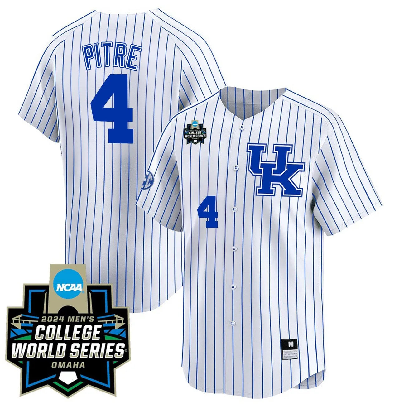 Kentucky Wildcats 23/24 Jersey - 2024 College World Series Patch