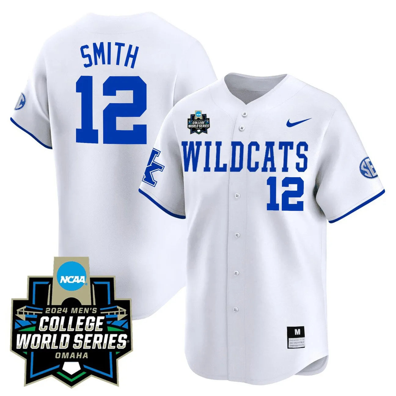 Kentucky Wildcats 23/24 Jersey - 2024 College World Series Patch