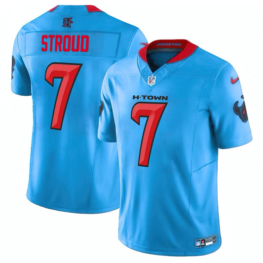 HOUSTON TEXANS 2024 VAPOR LIMITED BLUE JERSEY - ALL STITCHED
