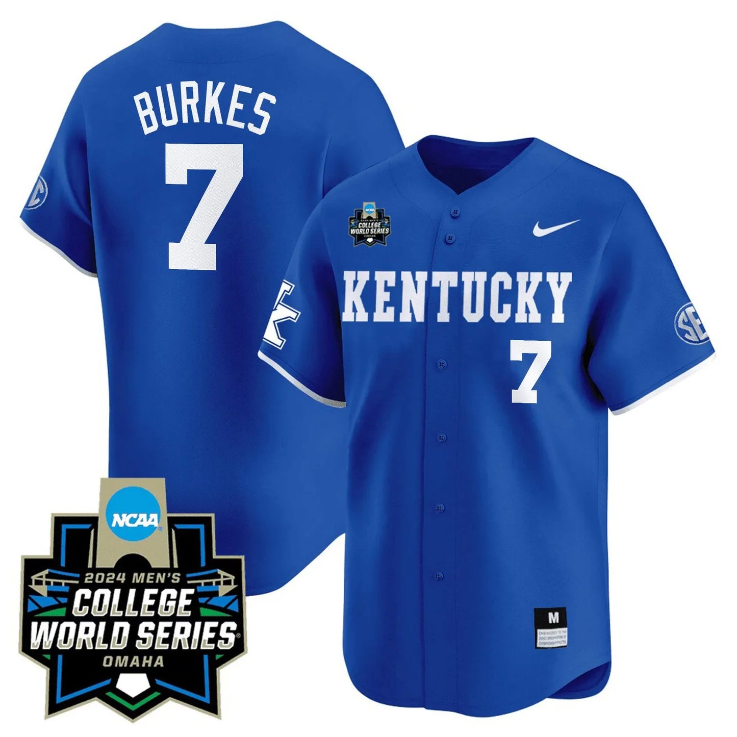 Kentucky Wildcats 23/24 Jersey - 2024 College World Series Patch