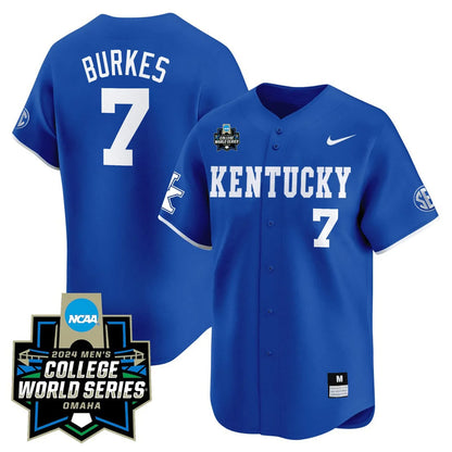 Kentucky Wildcats 23/24 Jersey - 2024 College World Series Patch