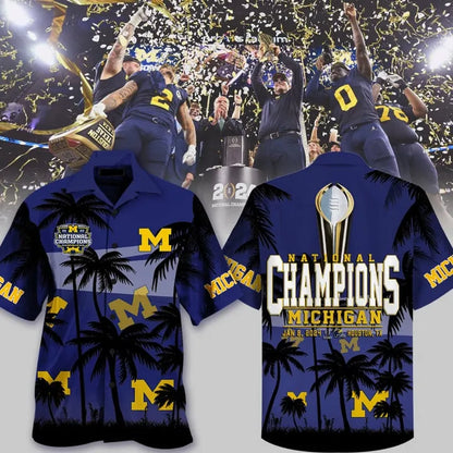 Michigan Wolverines - Football National Champions Hawaiian Shirt CT007