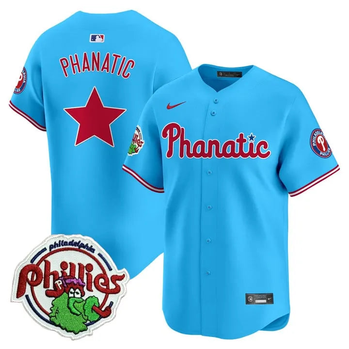 Phillies Phanatic Patch Vapor Premier Limited Jersey - All Stitched