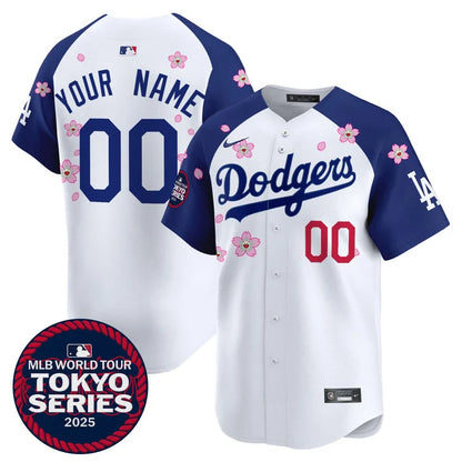 Dodgers Tokyo Series 2025 Vapor Premier Limited Custom Jersey - Stitched