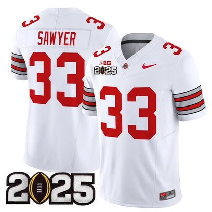 OSU 'Heritage Stripe' 2025 CFP Final Patch Vapor Limited Jersey - All Stitched
