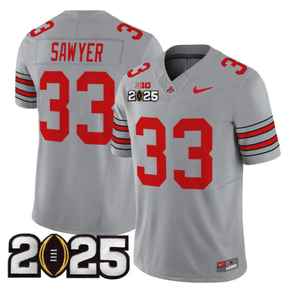 OSU 'Heritage Stripe' 2025 CFP Final Patch Vapor Limited Jersey - All Stitched