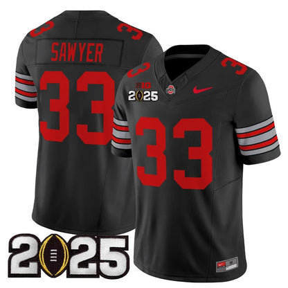 OSU 'Heritage Stripe' 2025 CFP Final Patch Vapor Limited Jersey - All Stitched