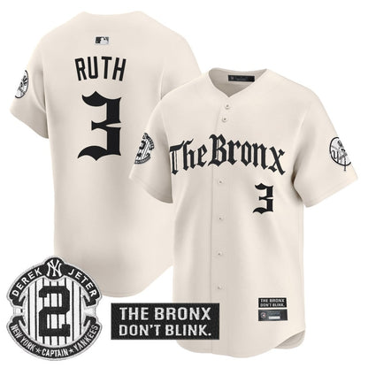 Yankees 'The Bronx - Gothic Ink Drop Edition' Vapor Premier Limited Jersey - All Stitched