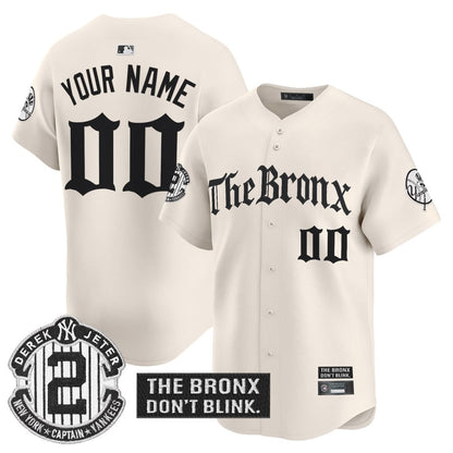 Yankees 'The Bronx - Gothic Ink Drop Edition' Vapor Premier Limited Custom Jersey - All Stitched