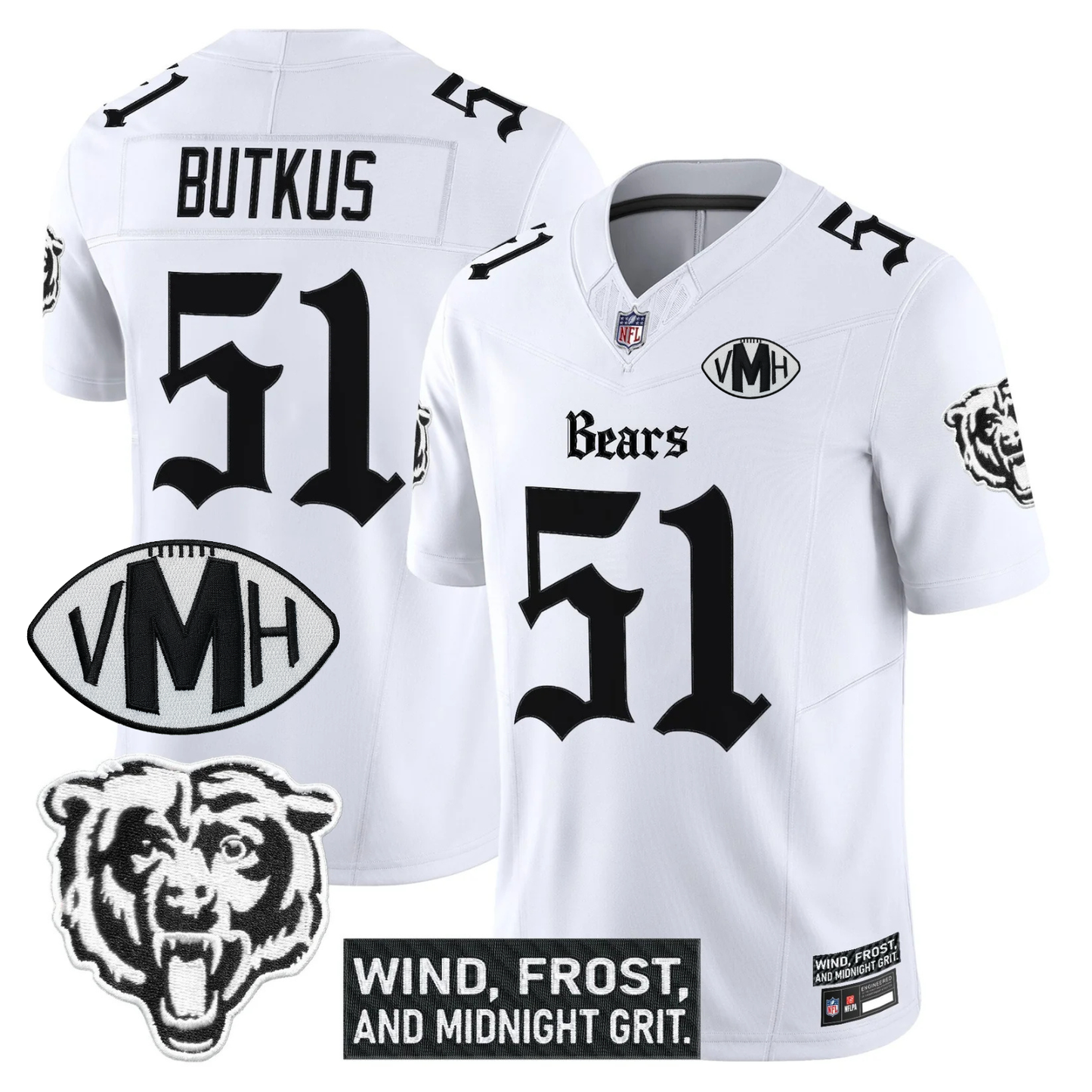 CHI 'Gothic Midway Legacy' VMH Tribute Patch Vapor Limited Jersey - All Stitched