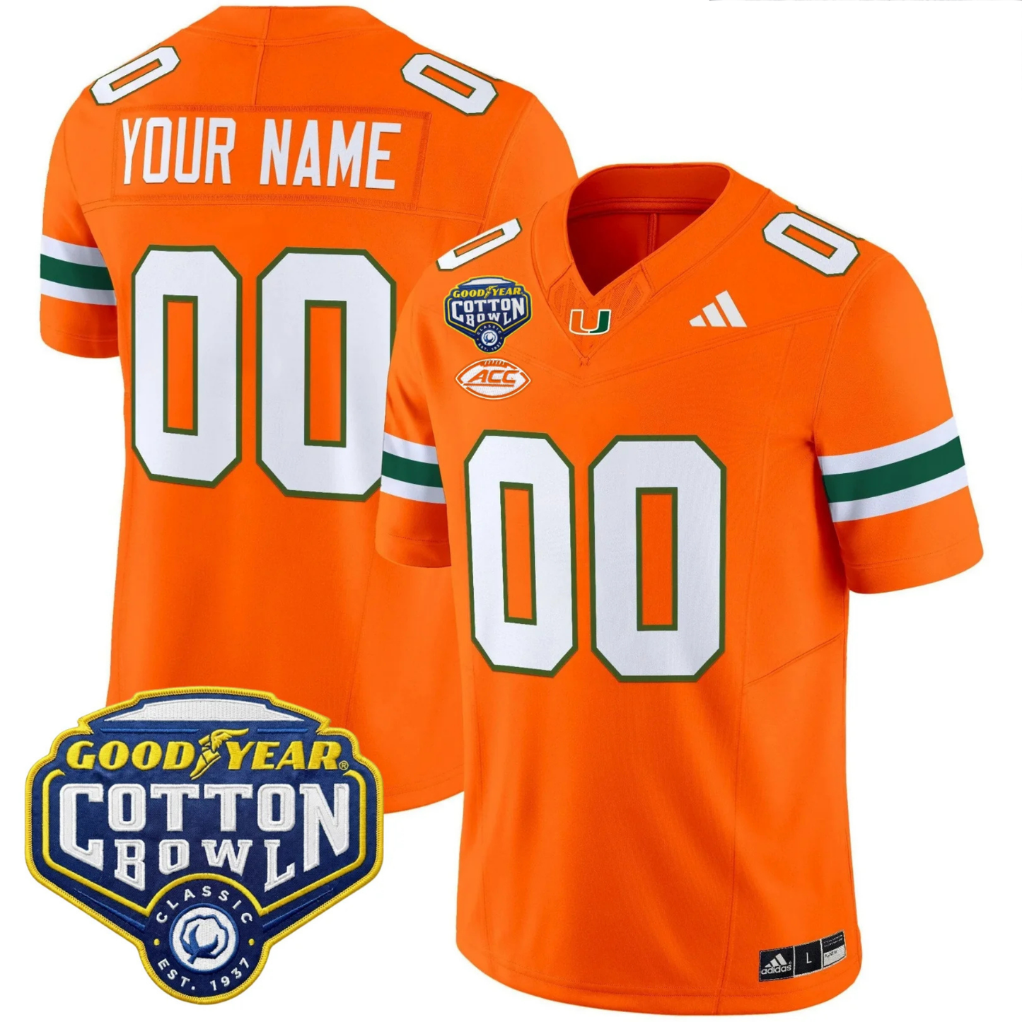MIA 2025 Goodyear Cotton Bowl Patch Vapor Limited Custom Jersey - All Stitched