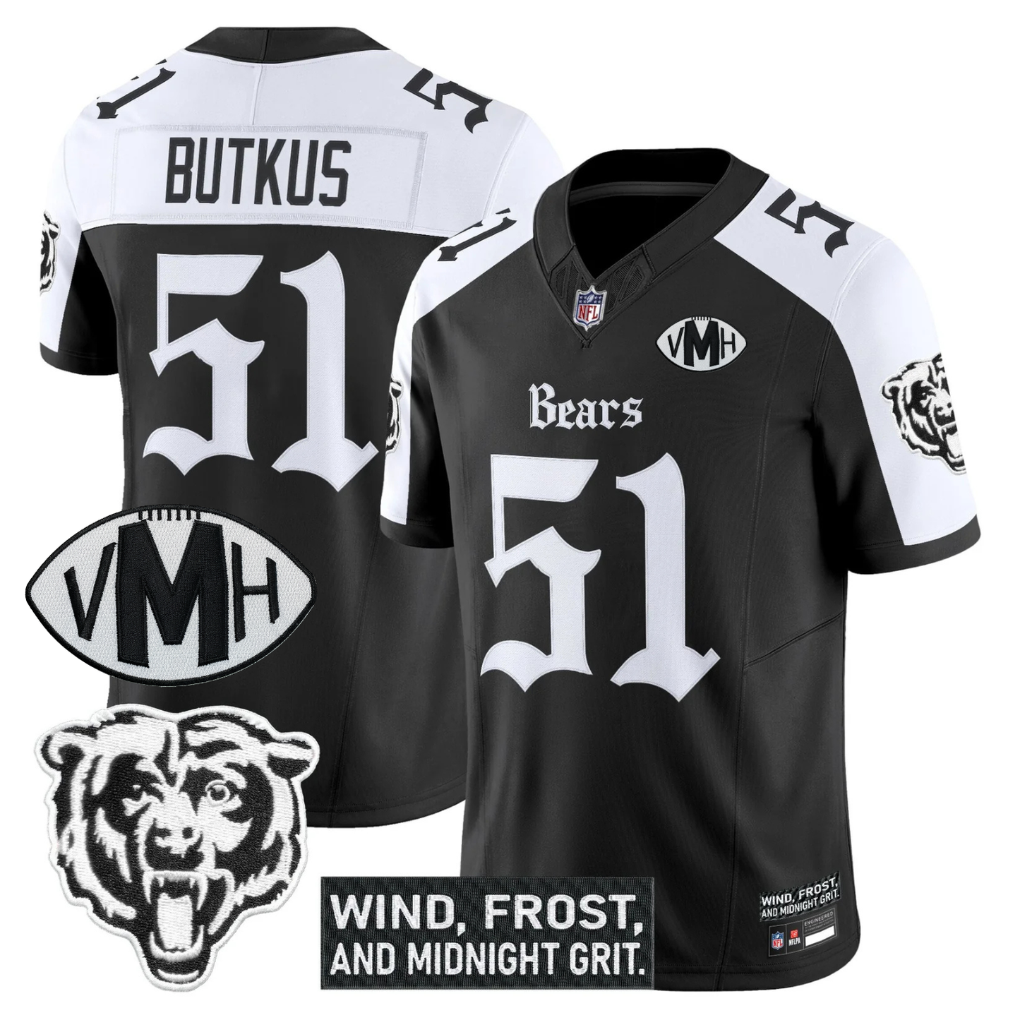 CHI 'Gothic Midway Legacy' VMH Tribute Patch Vapor Limited Jersey - All Stitched