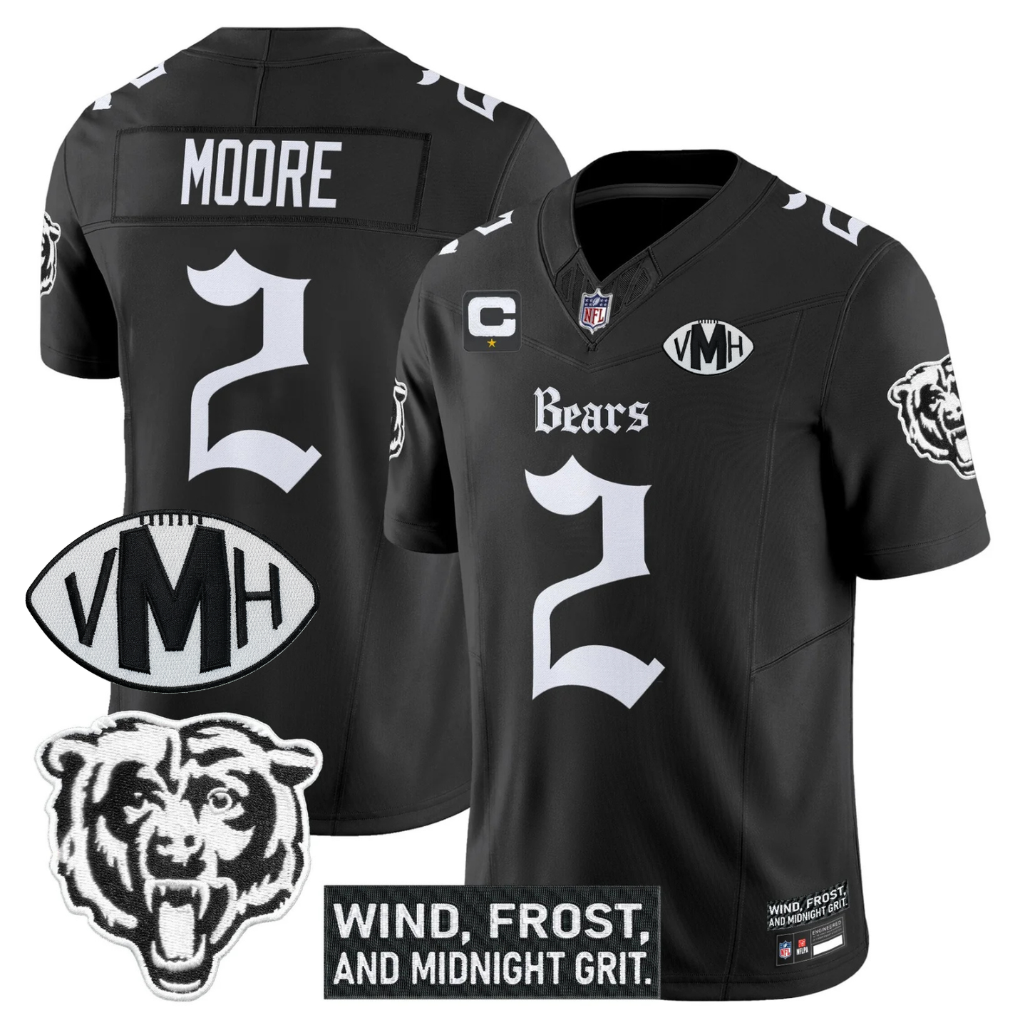 CHI 'Gothic Midway Legacy' VMH Tribute Patch Vapor Limited Jersey - All Stitched