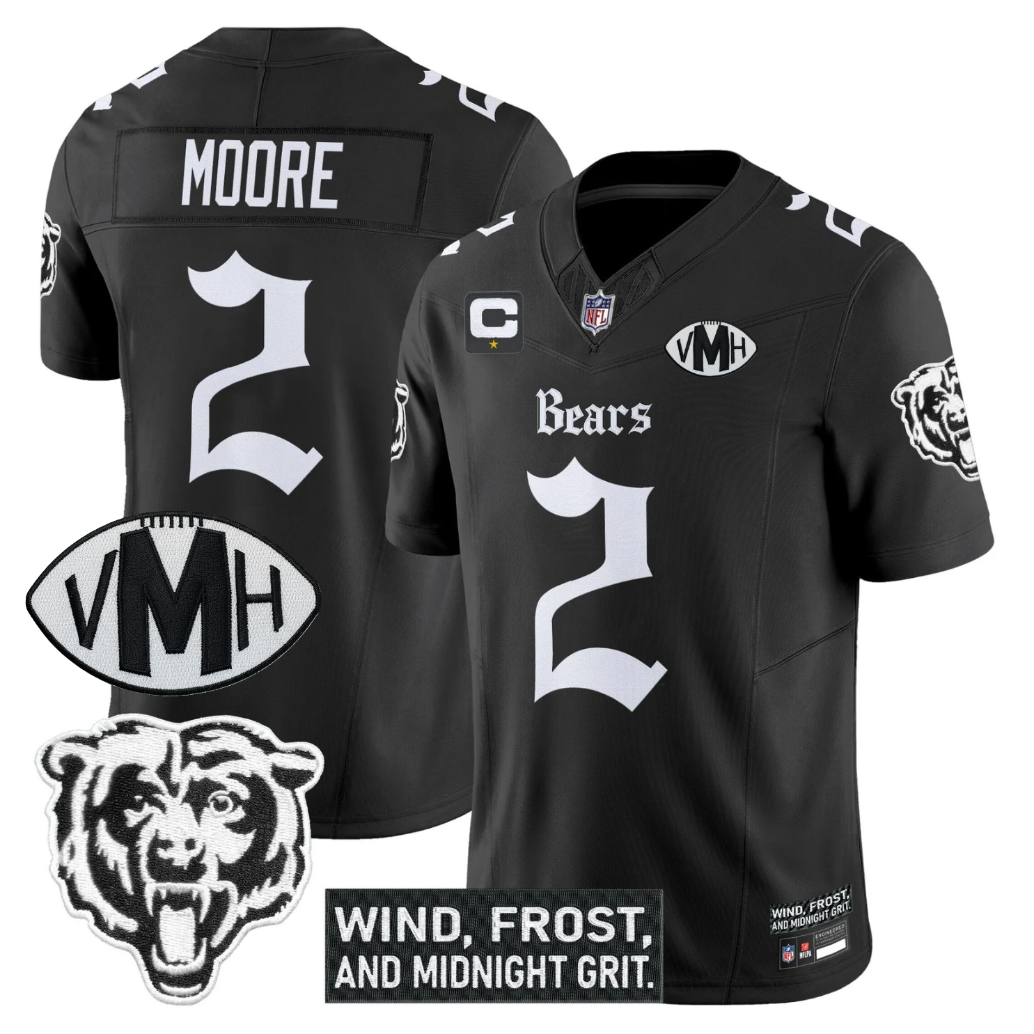 CHI 'Gothic Midway Legacy' VMH Tribute Patch Vapor Limited Jersey - All Stitched