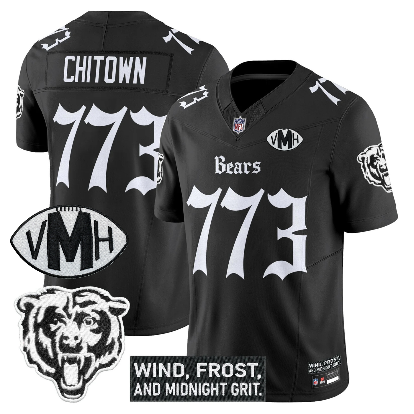 CHI 'Gothic Midway Legacy' VMH Tribute Patch Vapor Limited Jersey - All Stitched