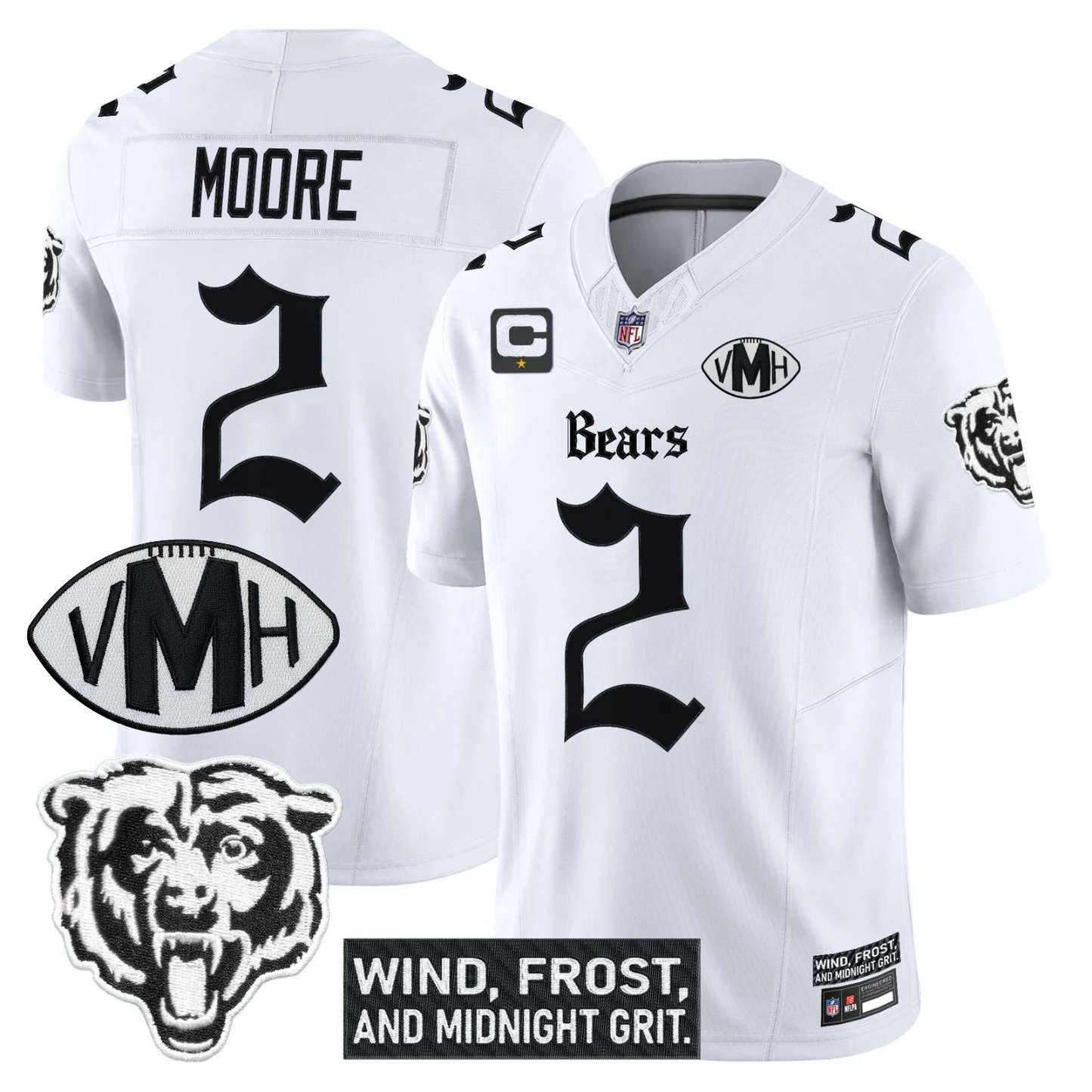 CHI 'Gothic Midway Legacy' VMH Tribute Patch Vapor Limited Jersey - All Stitched