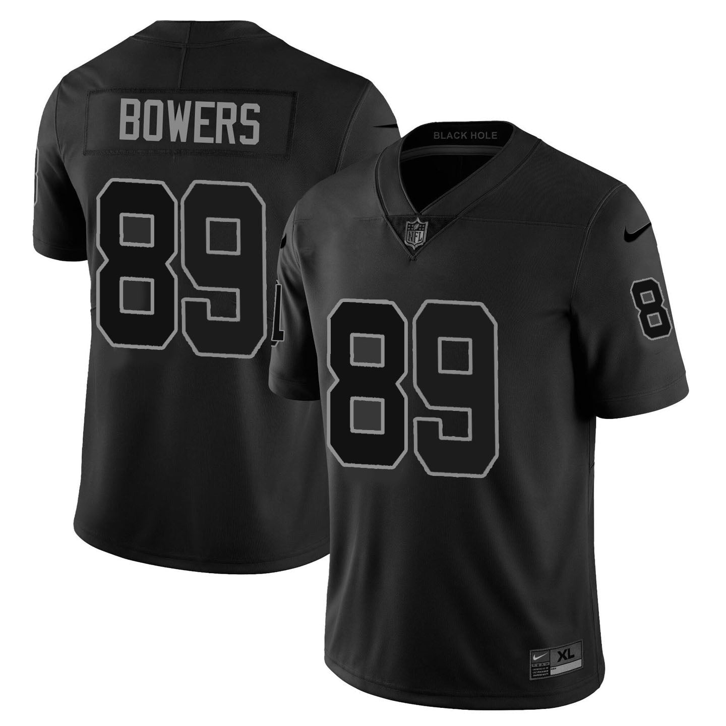 Raiders 2024 Vapor Limited Jersey TLA - Black Limited - All Stitched