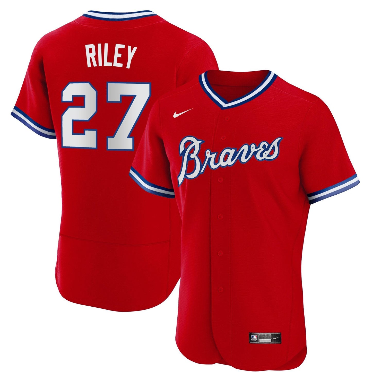 Atlanta Braves Throwback 1974 - 1982 Flex Base Jersey - All Stitched
