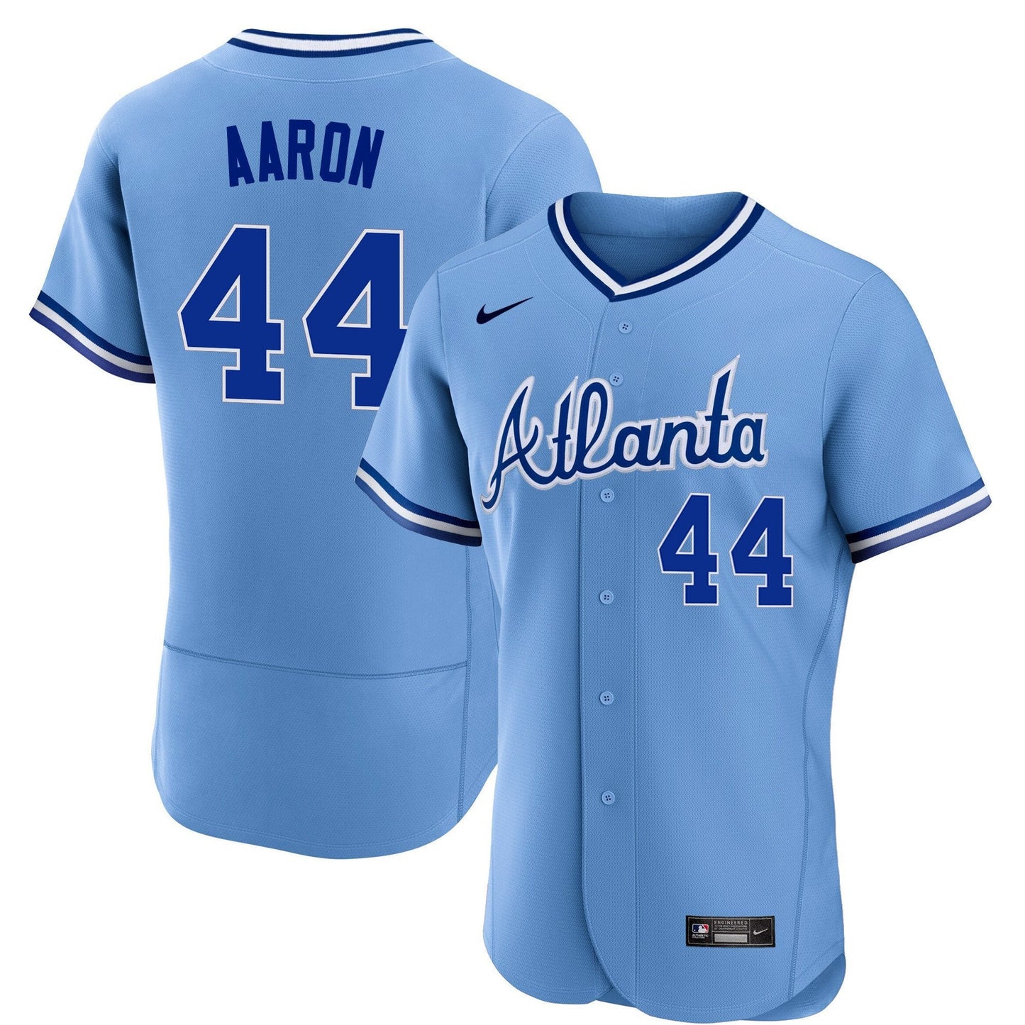 Atlanta Braves Throwback 1974 - 1982 Flex Base Jersey - All Stitched