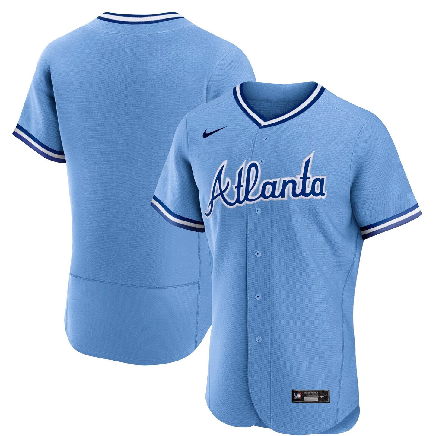 Atlanta Braves Throwback 1974 - 1982 Flex Base Jersey - All Stitched