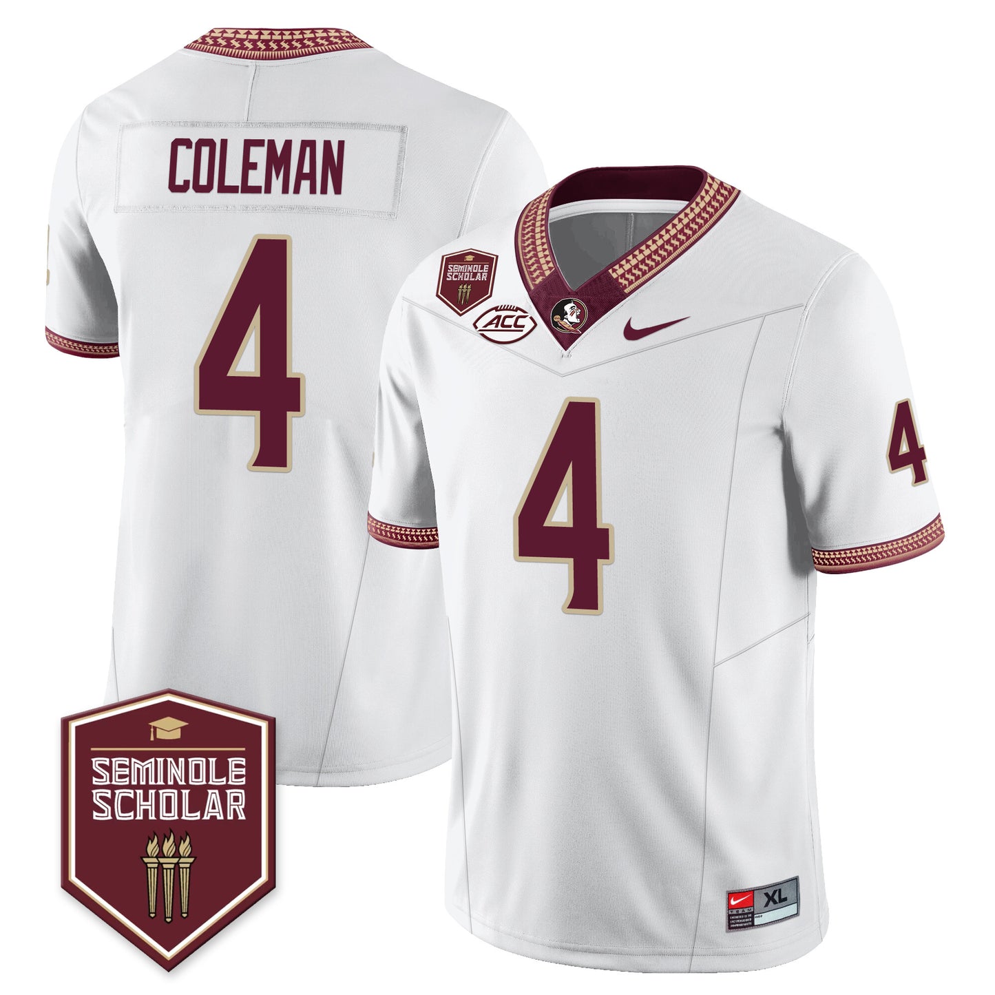 Seminoles Football Vapor Jersey - All Stitched