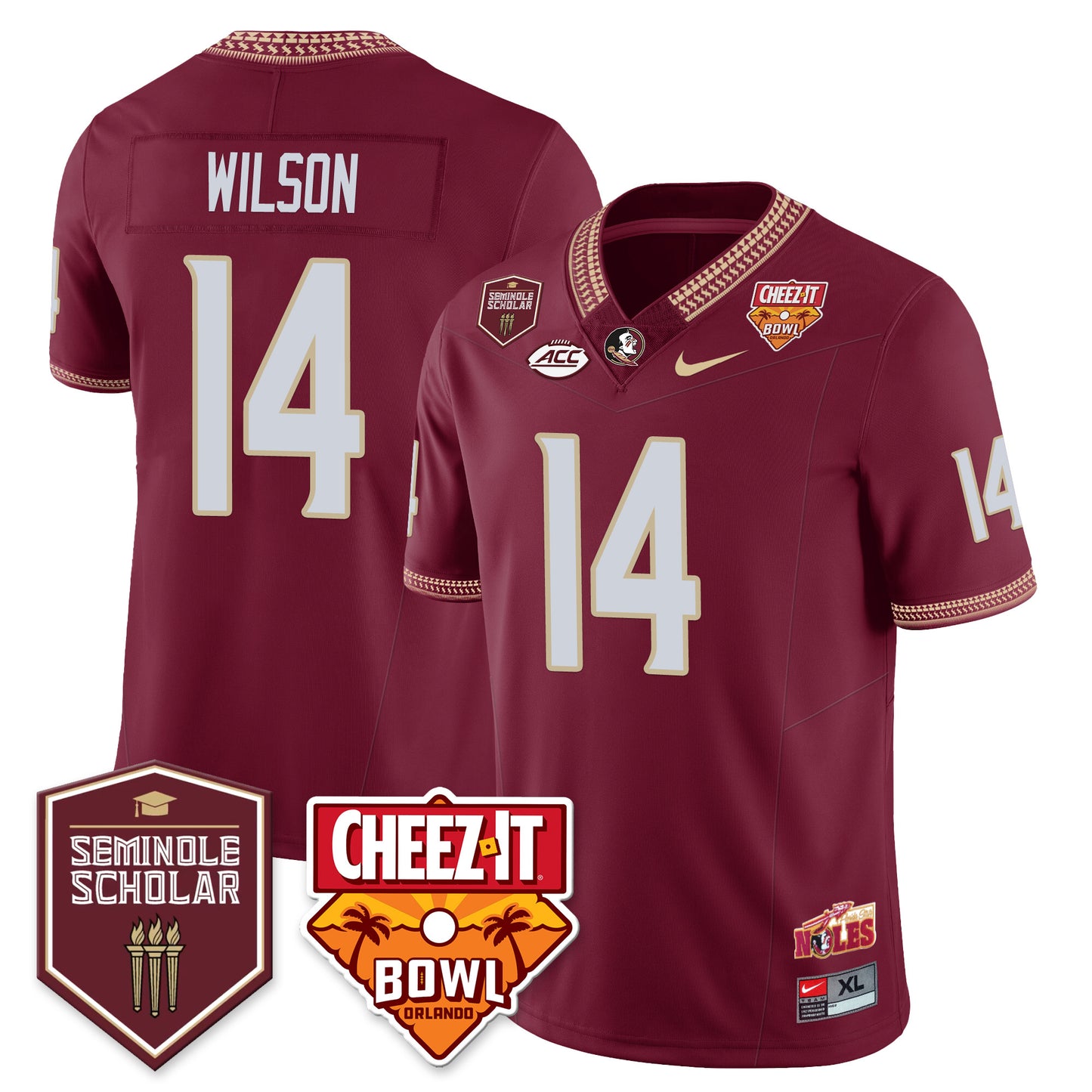 Seminoles Football Vapor Jersey - All Stitched