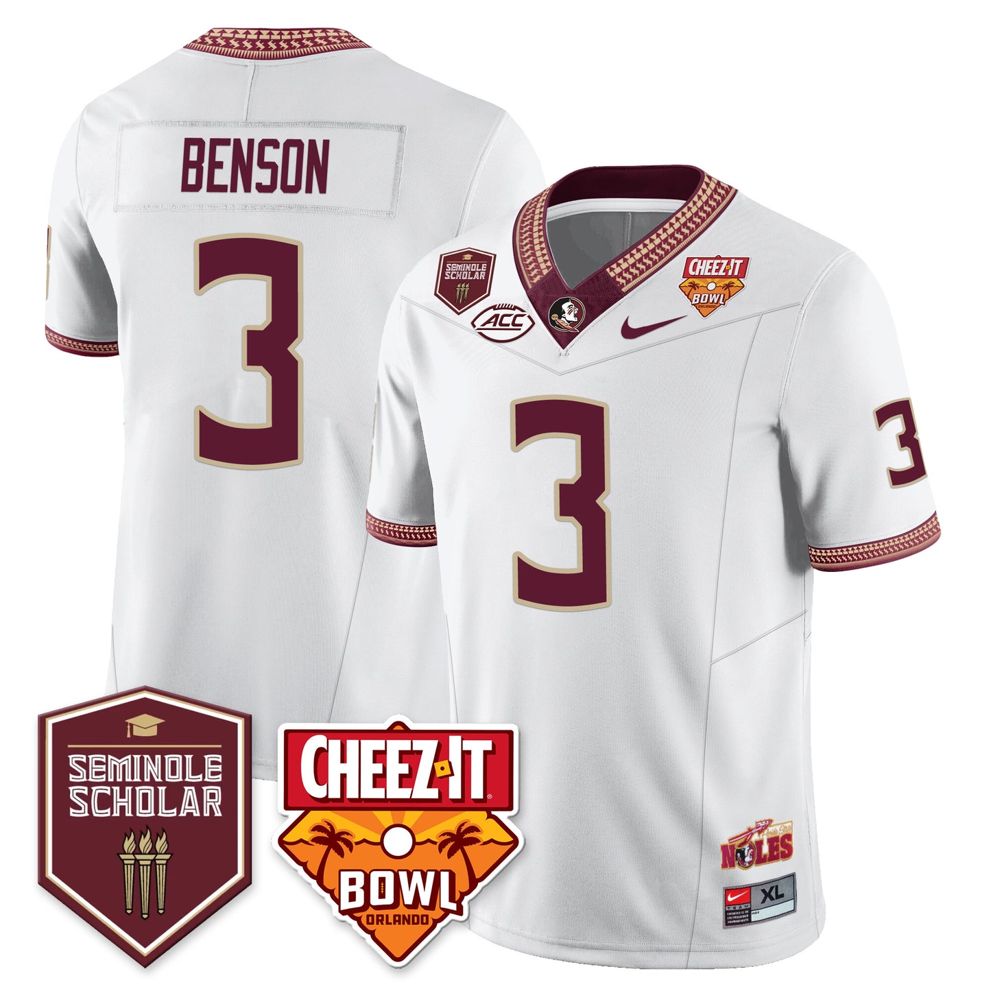 Seminoles Football Vapor Jersey - All Stitched