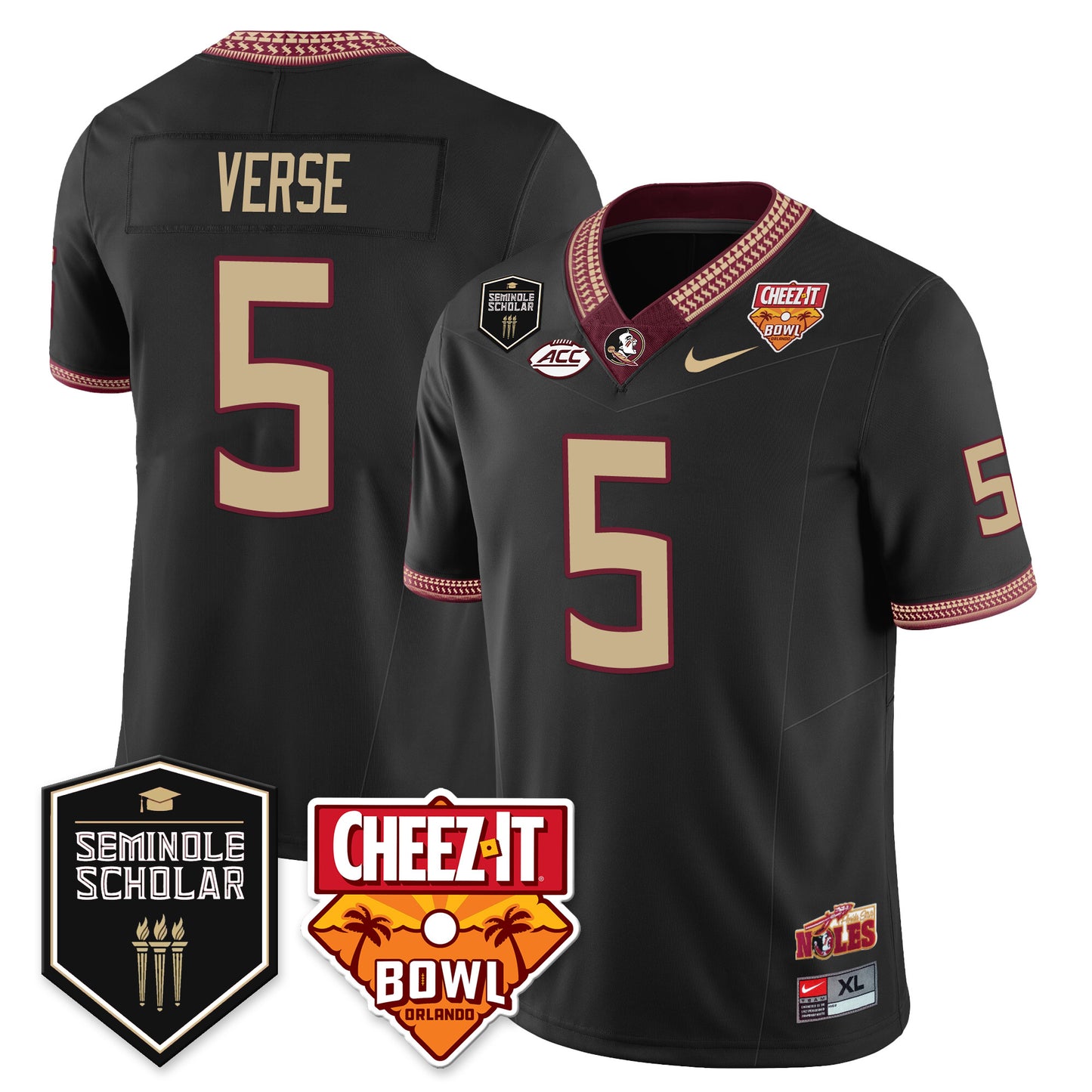Seminoles Football Vapor Jersey - All Stitched