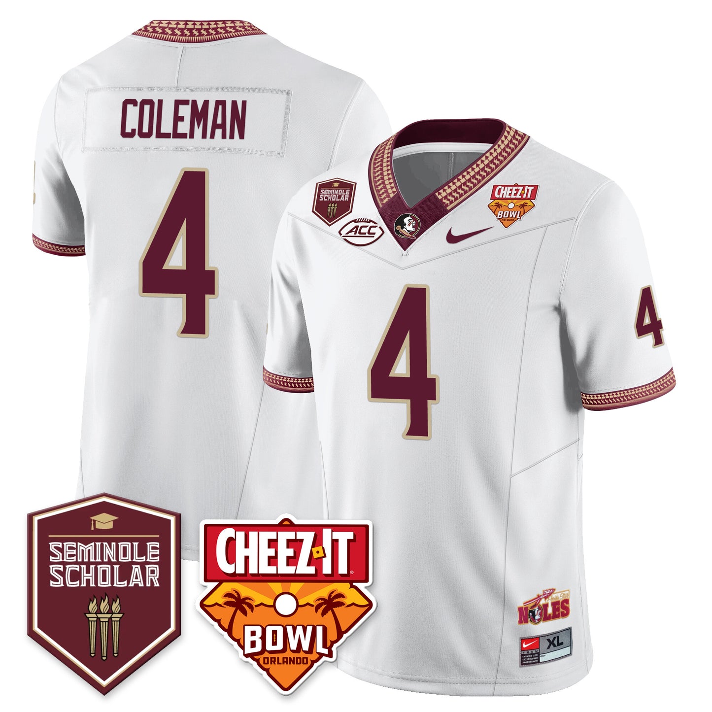 Seminoles Football Vapor Jersey - All Stitched