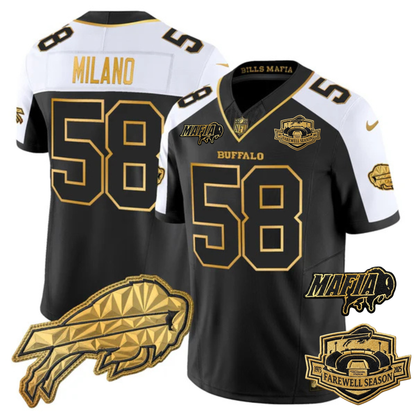 BUF Mafia 2025 "Rivalries" Gold Vapor Limited Jersey - All Stitched