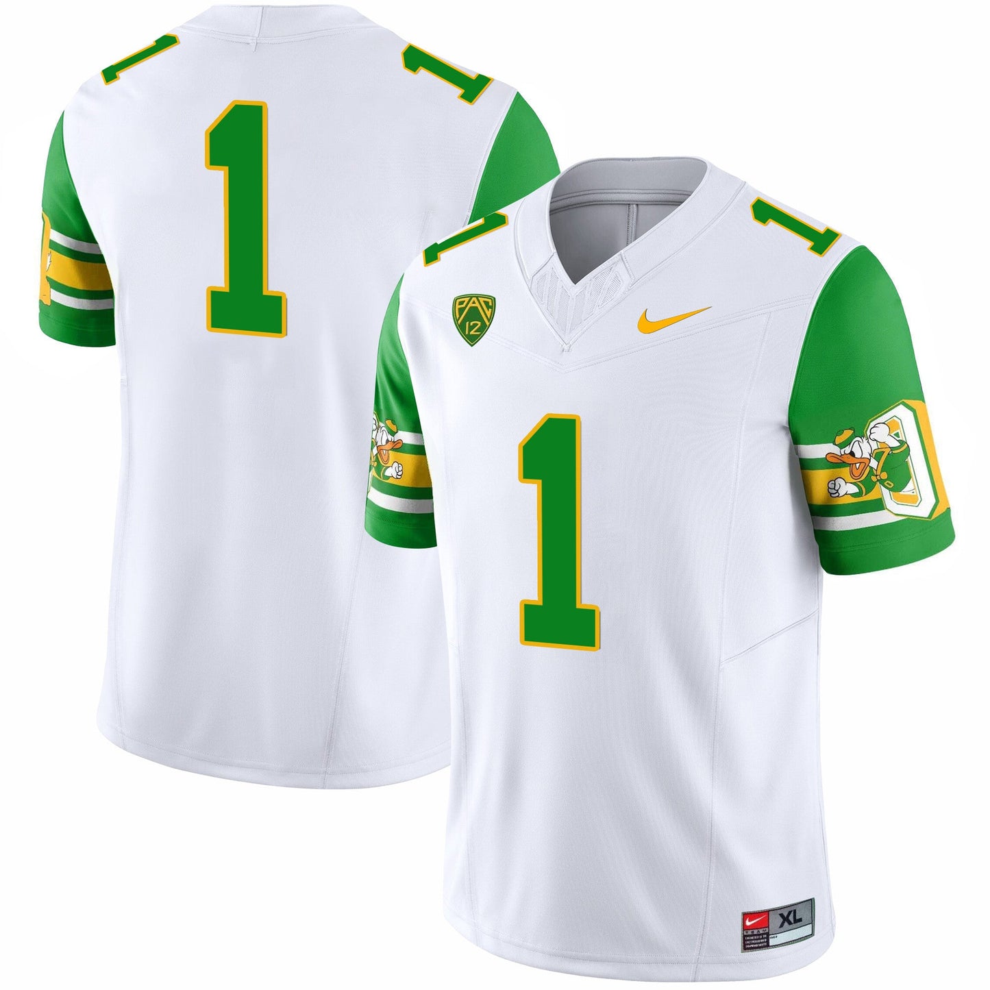 Oregon Ducks 'Mighty Oregon' 1984 Throwback Jersey V2 - Stitched