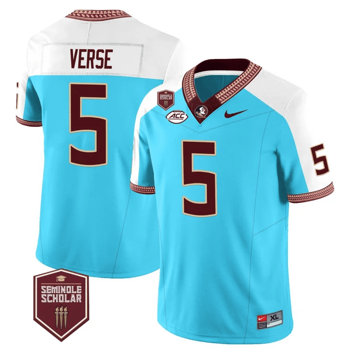 Seminoles Seminole Heritage Scholar Patch Vapor Limited Jersey- All Stitched