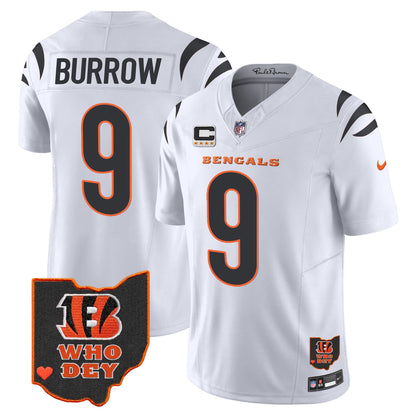 Men's Bengals Ohio Patch Vapor Limited Jersey V2 - All Stitched