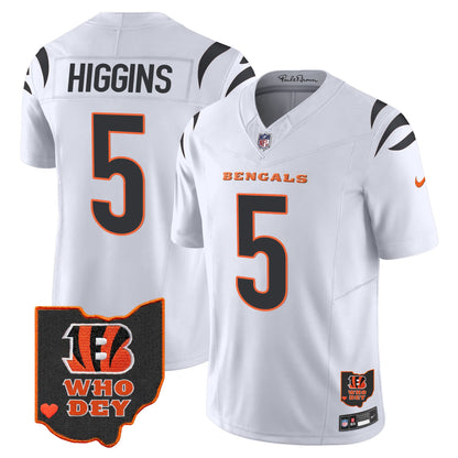Men's Bengals Ohio Patch Vapor Limited Jersey V2 - All Stitched