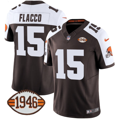 Browns 1946 75th Anniversary Patch Jersey - All Stitched