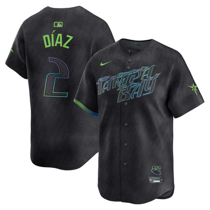 Rays 2024 City Connect Vapor Premier Limited Jersey - Charcoal - All Stitched