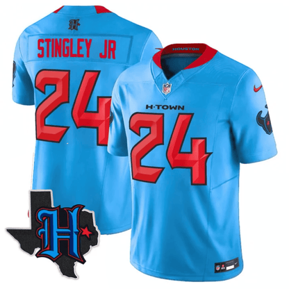 Men's Houston Texans 2024 Texas Patch Vapor Limited Jersey - All Stitched