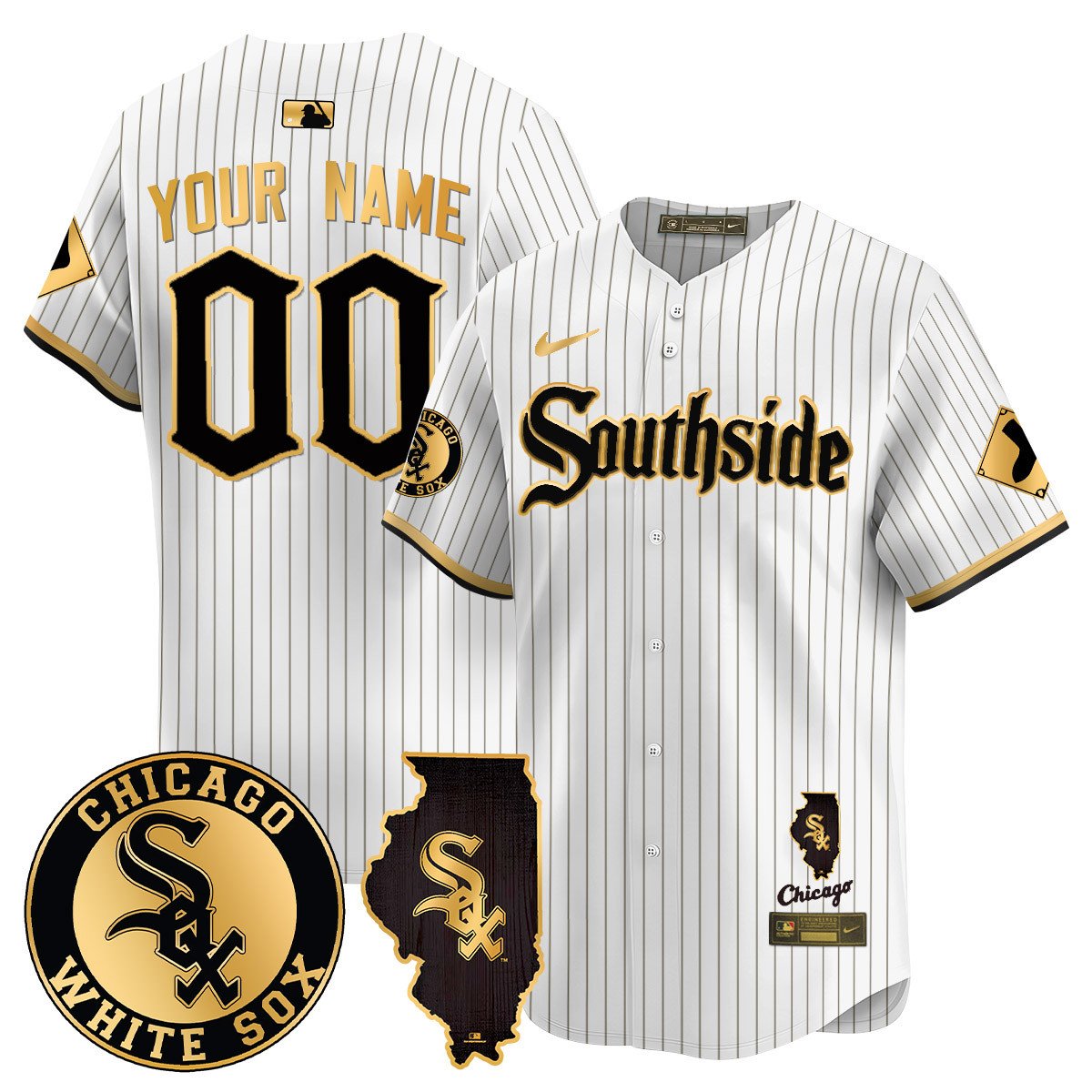 Custom White Sox City Connect Limited 2024 Jersey TLA - All Stitched
