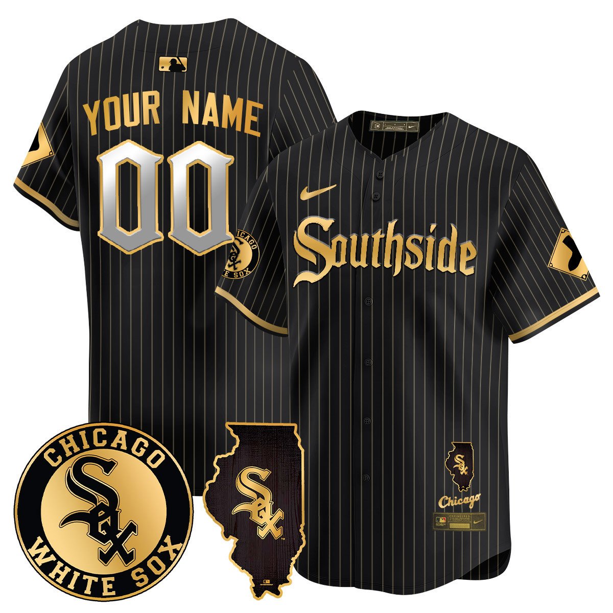 Custom White Sox City Connect Limited 2024 Jersey TLA - All Stitched