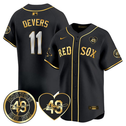 Red Sox Tim Wakefield Memorial Patch Vaper Premier Limited Jersey - All Stitched- All Stitched