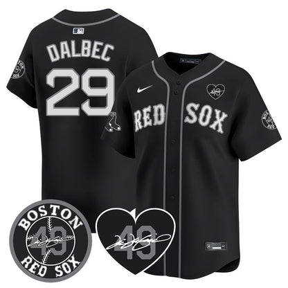 Red Sox Tim Wakefield Memorial Patch Vaper Premier Limited Jersey - All Stitched- All Stitched