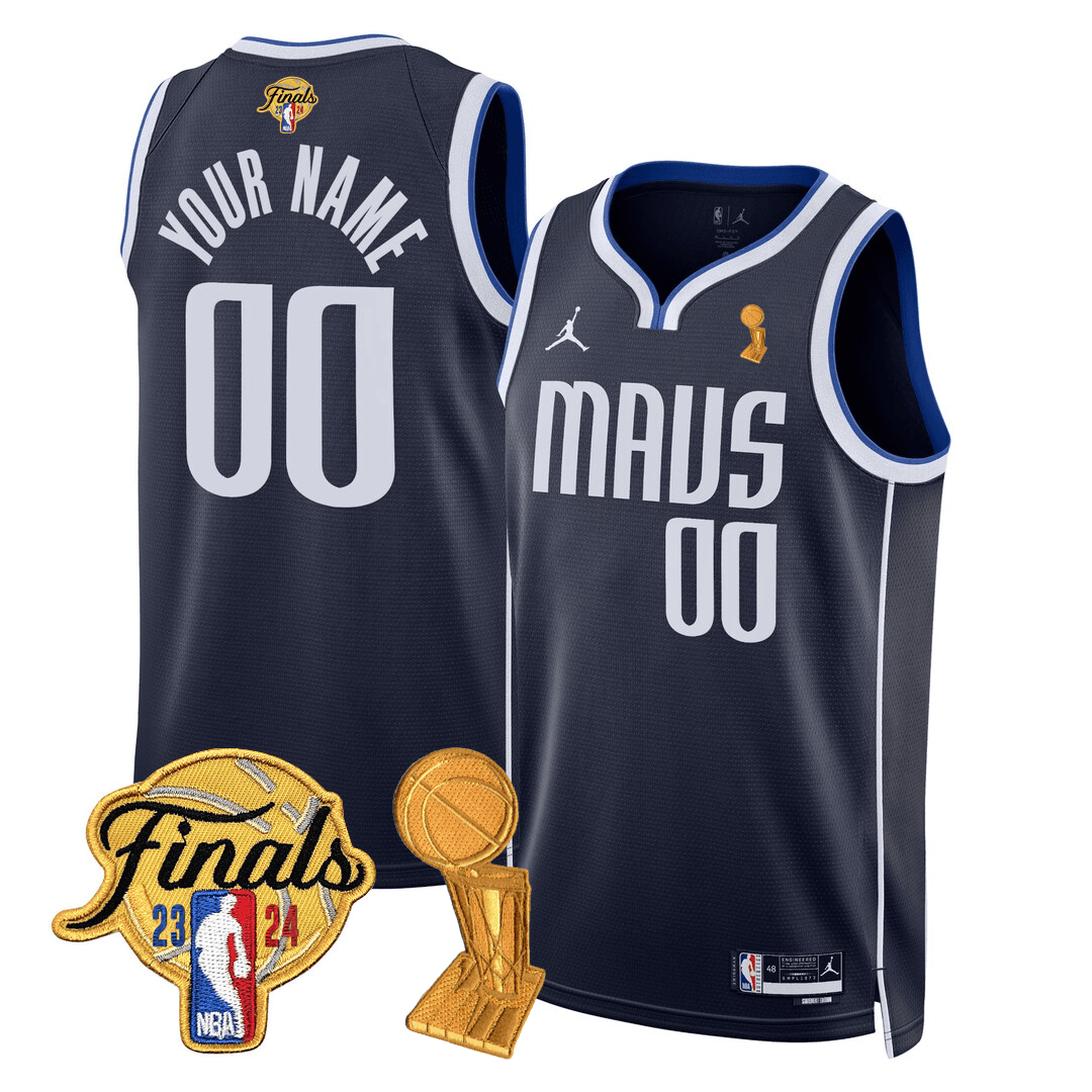 Custom Mavericks Jersey - 2024 Final + Trophy Patch