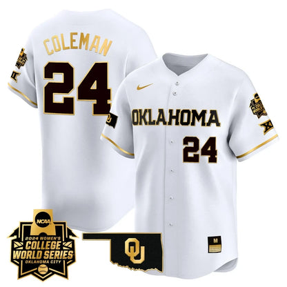 Oklahoma Women's College World Series Champions Vapor Premier Limited Jersey - All Stitched