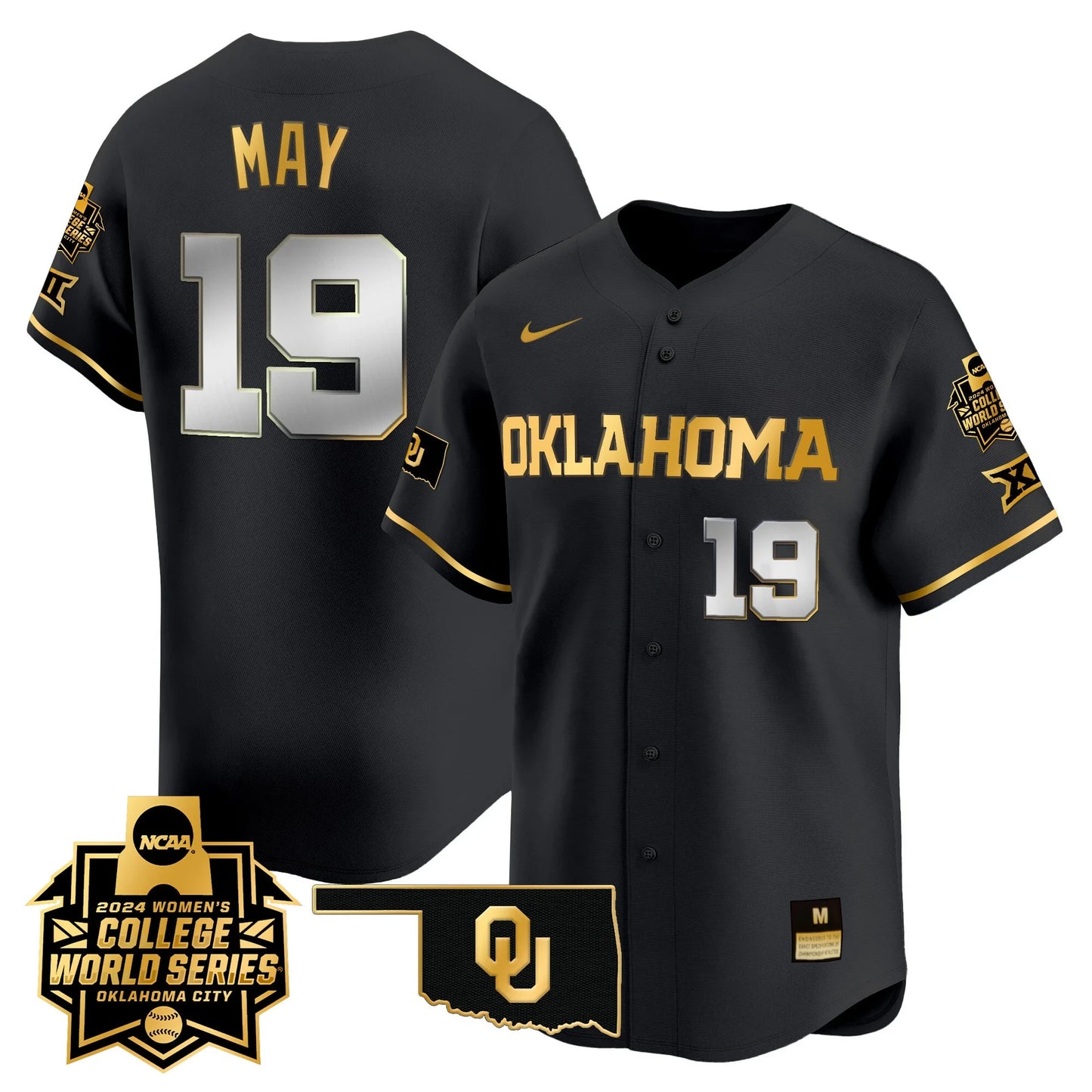 Oklahoma Women's College World Series Champions Vapor Premier Limited Jersey - All Stitched