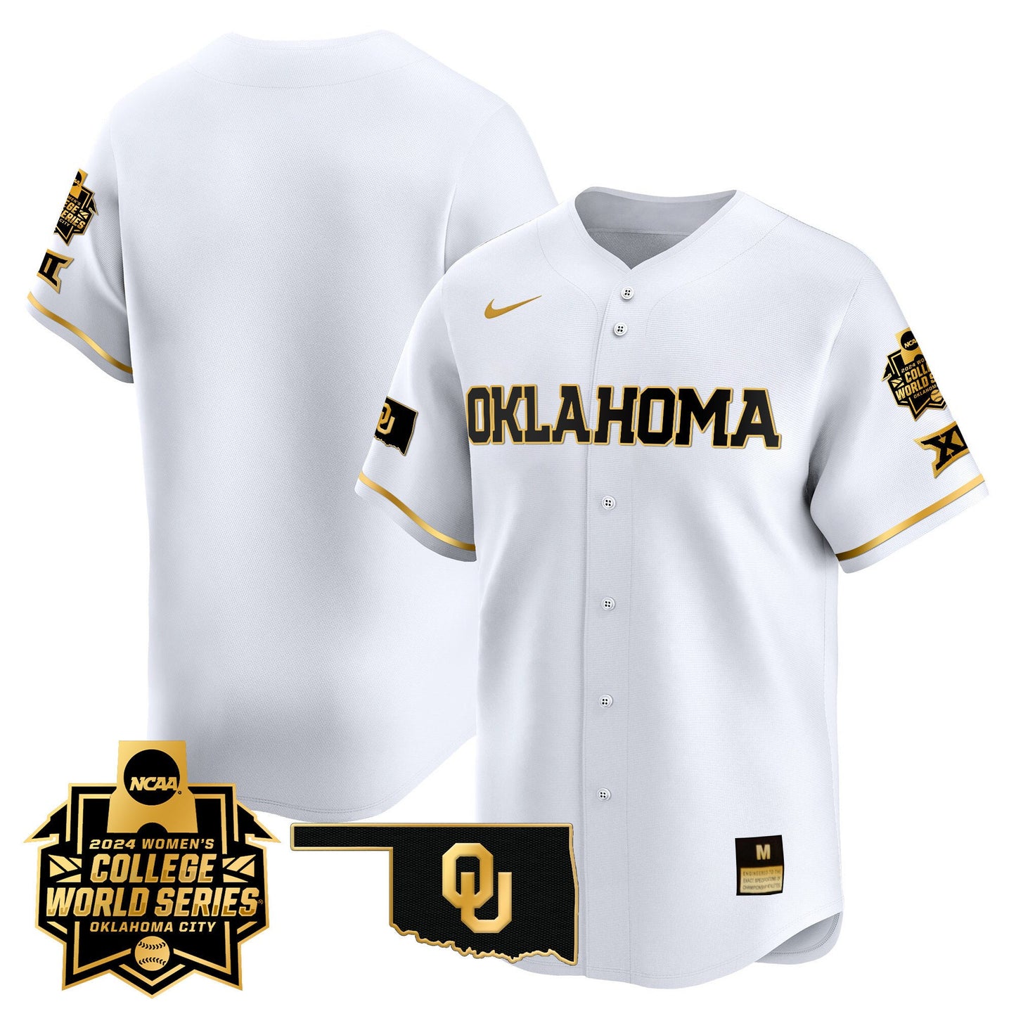 Oklahoma Women's College World Series Champions Vapor Premier Limited Jersey - All Stitched