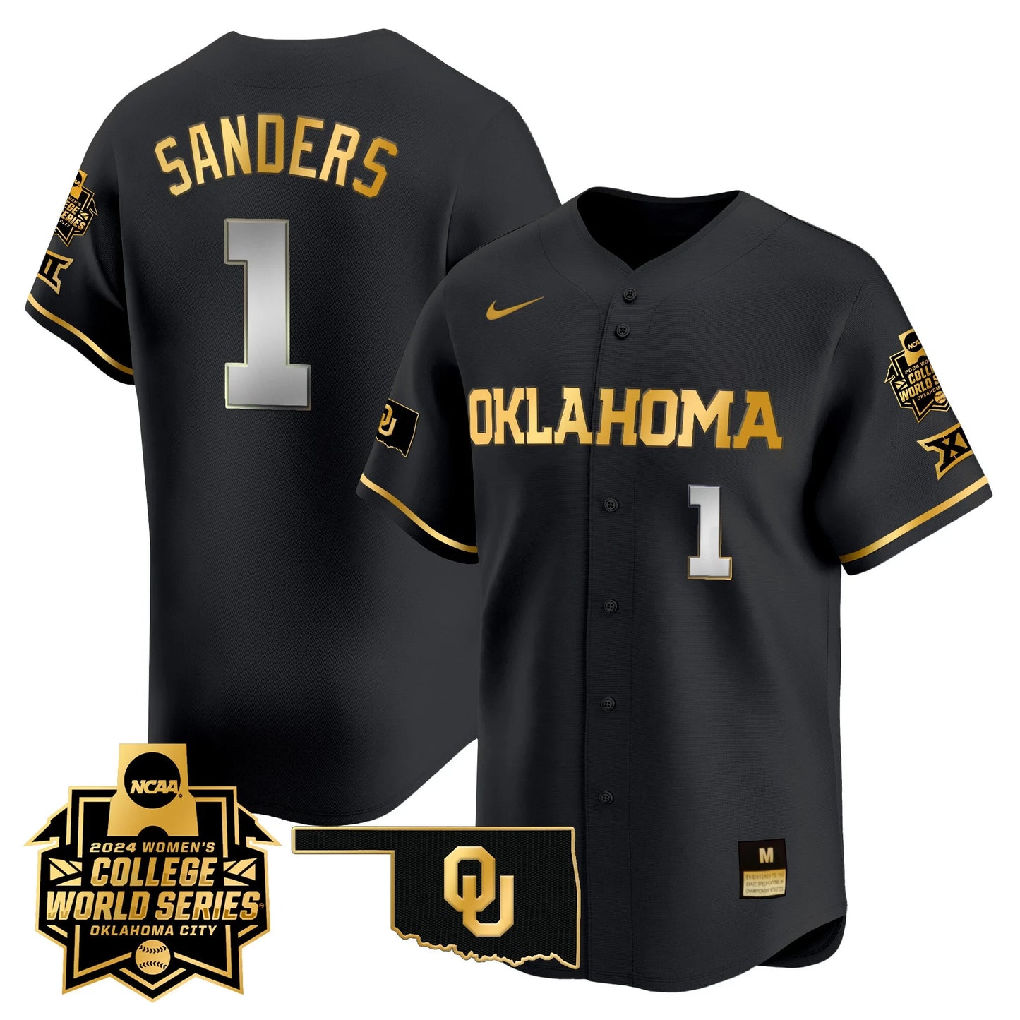 Oklahoma Women's College World Series Champions Vapor Premier Limited Jersey - All Stitched