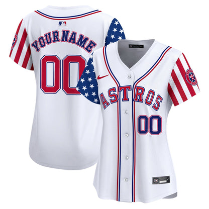 Astros 2024 Independence Day Vapor Premier Limited Custom Jersey - All Stitched