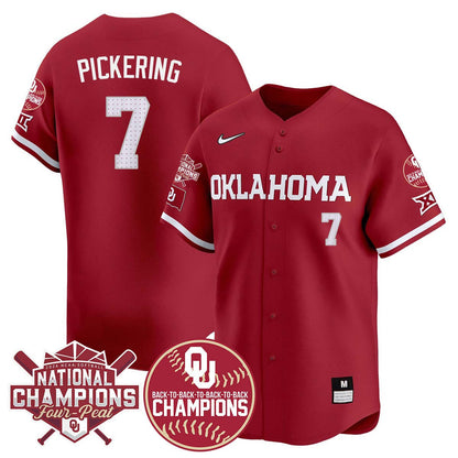 Men's size - Oklahoma Women's Back To National Champions Jersey 406VTTLJS002 - All Stitched