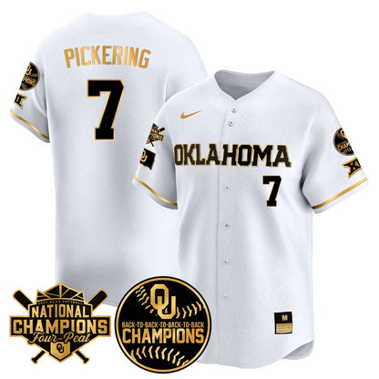 Men's size - Oklahoma Women's Back To National Champions Jersey 406VTTLJS002 - All Stitched