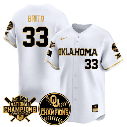 Oklahoma Women's Back To National Champions Jersey 406VTTLJS002 - All Stitched